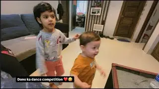 Aadhya aur khyaansh ka dance competition ❤️🤣 || #youtubeshorts #trending #foryou