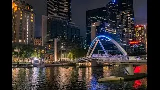 Melbourne Night Walk 🌙 1 Hour of Cinematic Slow R&B for Deep Focus & Study
