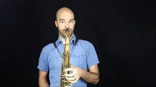 Concert Eb Major on Saxophone - Half Notes
