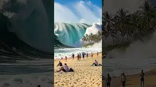 🌊 Tsunami Slams the Beachfront Without Warning 🌊