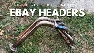 How to Install Aftermarket Headers on your car! 1991 Honda Civic EF Hatch (Full DIY Tutorial)