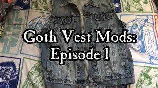 Goth Vest Mods Ep. 1: Dyeing Blue Denim Black