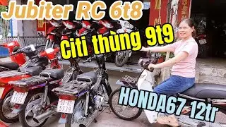Jubiter 6t8 Citi thùng 9t9 Honda67 12tr Super Dream cọp Future 1 máy ZIN ở xe máy cũ Linh 79 BD