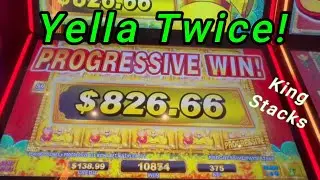 Wu-Da-Jiang (King Stacks) - Hitting the Yellow Progressive, Twice!  Earning a Comma!