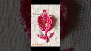 Beautiful Blanket Stitch Flower | easy for Beginners#viral#art #shorts#embroidery#stitch