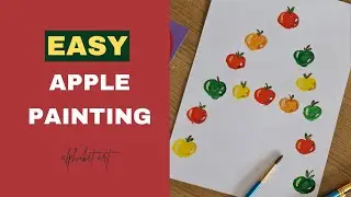Paint the Letter A as an Apple &ndash; Step-by-Step Alphabet Tutorial