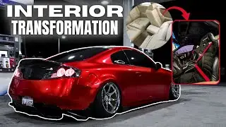 TRANSFORMING my G35 Interior from TAN to BLACK!