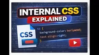 Internal CSS Explained | HTML & CSS Tutorial for Beginners