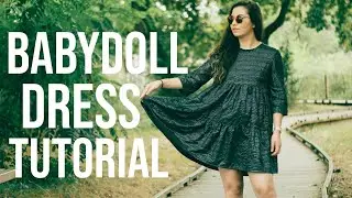 DIY TIERED BABYDOLL DRESS |  SEWING TUTORIAL   |   Mira dress - Pattern from Fibre Mood