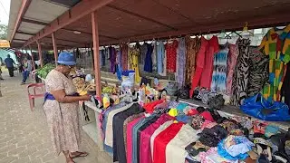 KWATTAMARKT : kleding, vlees en vis en veel lekker eten       #suriname   #paramaribo
