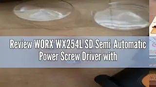 Review WORX WX254L SD Semi-Automatic Power Screw Driver with 12 driving bits, Medium