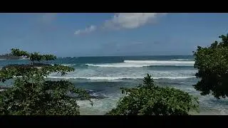 A view from balcony over the best surfing spot and righthander wave in the South Asia 🌏