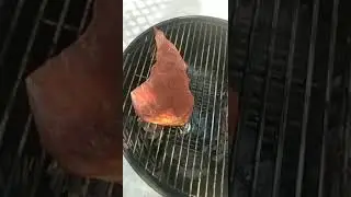 having a great bbq for lunch making a whole tri tip roast for Three hours#bbqtritip