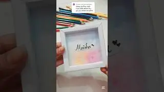 DIY Mini Frame with paper @ArtisticRifatVlogs #art #shorts #creative