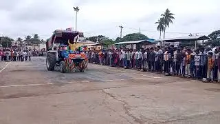goudra guli entry video |BASAVAN BAGEWADI  KANA TRACTOR RACE (TINDI HULI)