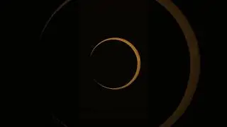 Here&rsquo;s a Timelapse I captured of the Annular Solar Eclipse from start to annularity. #moon #space