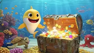 Baby Shark Found a Hidden Treasure Chest | Nursery Rhymes for Kids & Baby Songs