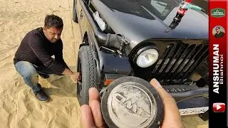Mahindra Thar CRDe: Field installation of Free wheeling hubs & some Desert offroading.