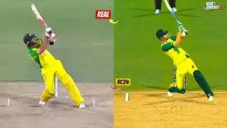  Glenn Maxwell All Shots Comparison in RC24 | REAL vs RC24 | 