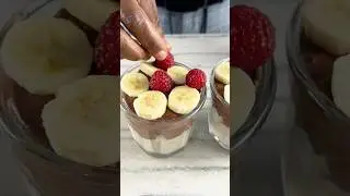 Vegan Chocolate- Banana Protein Pudding Refined-Sugar-Free