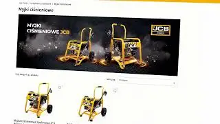 Sklep JCB Tools, intuicyjna nawigacja, szybki proces zakupowy
