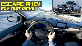 FORD ESCAPE TITANIUM PLUG-IN-HYBRID - City POV Test Drive [4K]