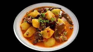 Potato with Black Fungus recipe (VEG). Simple Potato Veg Recipe(Aloo recipe )