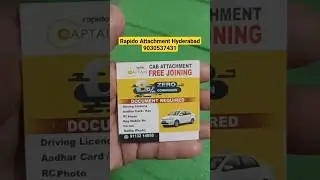 HYDERABAD Rapido Attachment Center #Rapido #RapidoCab #RapidoAuto #RapidoBike #2024
