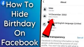 How To Hide Birthday On Facebook App 2024 | Android/iPhone