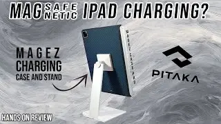 Magnetic iPad Charging? | Pitaka's MagSafe Like Charging Case & MagEZ Stand!