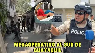 Operativo policial en el Distrito Portete, Suroeste de Guayaquil
