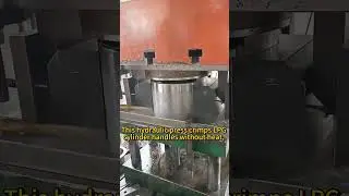 Gas Cylinder Handle Crimping Machine #machine #factory#gas #press #automation #forging #forgingpress