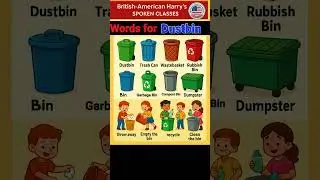 Dustbin Vocabulary | #trash #garbage #rubbish #vocabulary #viralvideo #english #esltips #shortvideo