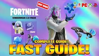 How To COMPLETE ALL VINDERMAN 2.0 QUEST PACK CHALLENGES in Fortnite! (Free Rewards) Dr. Vinderbot