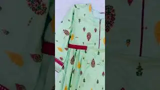 Side pleated frock design / side chunat frock design✨girls frock design idea #trending #frockdesign