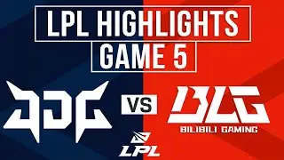 JDG vs BLG Highlights Game 5 | LPL 2025 Split 3 Playoffs | JD Gaming vs Bilibili Gaming