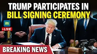 LIVE: Trump Hosts Bill Signing Ceremony in the Oval Office | USA | White House | N18G