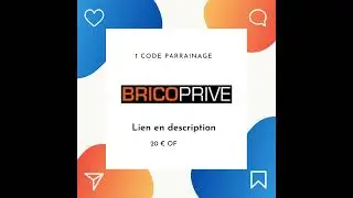 ✨ 1 code parrainage sur Bricopriv&eacute; ✨ 20 &euro; de r&eacute;duction avec le lien en description #bricoprive
