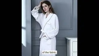 YRF-Spa Bathrobe,Bathrobe Fabric 100% Cotton,Female Robes,Light Yellow Bathrobes,Wholesale