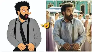 Nacho Nacho😂(Full Song Drawing Meme) [RRR] Ntr,Ram Charan 😂| New Funny Drawing |