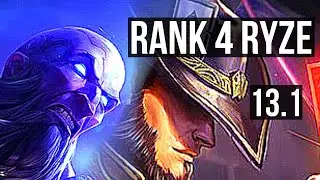 RYZE vs TWISTED FATE (MID) | Rank 4 Ryze, 5/2/13 | KR Master | 13.1