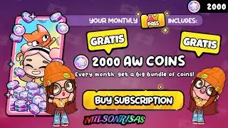 2000 Monedas GRATIS 💰 con SUSCRIPCI&Oacute;N GRATIS 🎉 AVATAR WORLD