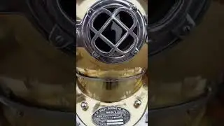 Scuba diving helmet | US navy mark V divers helmet | Deep diving helmet | Brass scuba#shorts