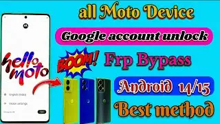 🚀 FRP Bypass Motorola | Android 14/15 | Moto FRP Bypass 2026 &ndash; New Method (No PC) 