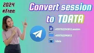 Convert File session to tdata | Tutorial Mengubah session ke tdata Telegram