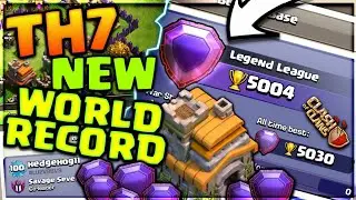 TH7 NEW WORLD RECORD! TH7 IN LEGENDS LEAGUE CLASH OF CLANS&bull;FUTURE T18