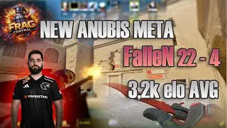 FalleN POV | 22-4 | New Anubis | Amazing Utility | 3,2k AVG ELO | Faceit With COMMS | CS2