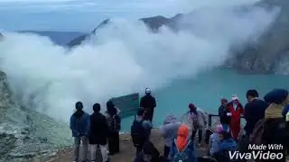 Ijen crater as known as KAWAH IJEN (Sunrise of Java)