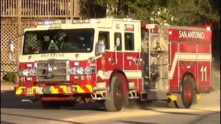 SAFD Platform 1 And Engine 11 Responding