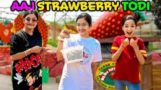 Strawberry Picking in USA 🍓🧺 | Family Adventure & Farm Masti Vlog 😍🌿 | Cute Sisters